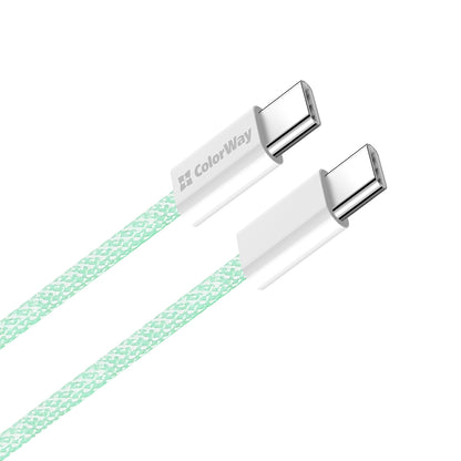 USB-C Data and Charging Cable - USB-C ColorWay CW-CBPDCC061, 60W, 1m, Green