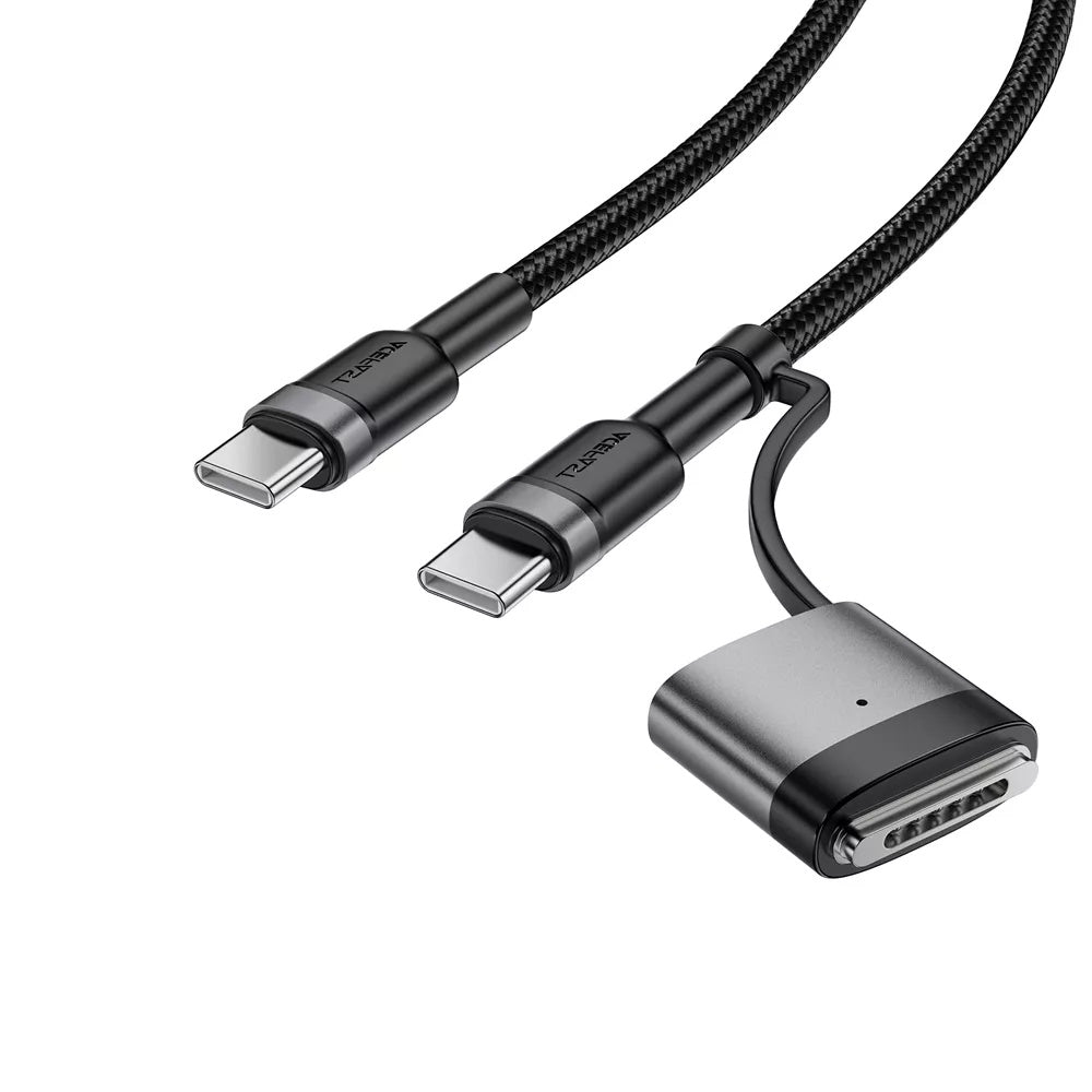 Acefast Charging Cable, USB-C to USB-C / MagSafe 3, 240W, 1.2m, Black