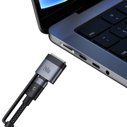 Nabíjecí kabel McDodo CA-0140, USB-C - USB-C / MagSafe 3, 240W, 2m, Černý