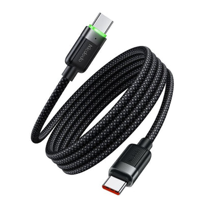 Datový a nabíjecí kabel USB-C - USB-C McDodo CA-2000 Self Winding, 60W, 1.2m, černý