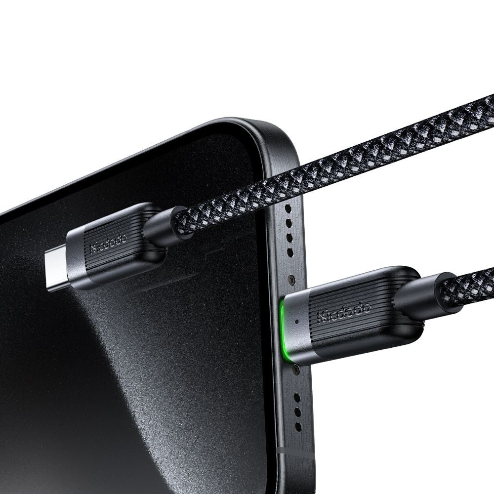 Datový a nabíjecí kabel USB-C - USB-C McDodo CA-2000 Self Winding, 60W, 1.2m, černý