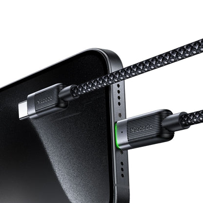 Datový a nabíjecí kabel USB-C - USB-C McDodo CA-2000 Self Winding, 60W, 1.2m, černý
