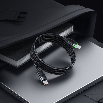 Datový a nabíjecí kabel USB-C - USB-C McDodo CA-2000 Self Winding, 60W, 1.2m, černý