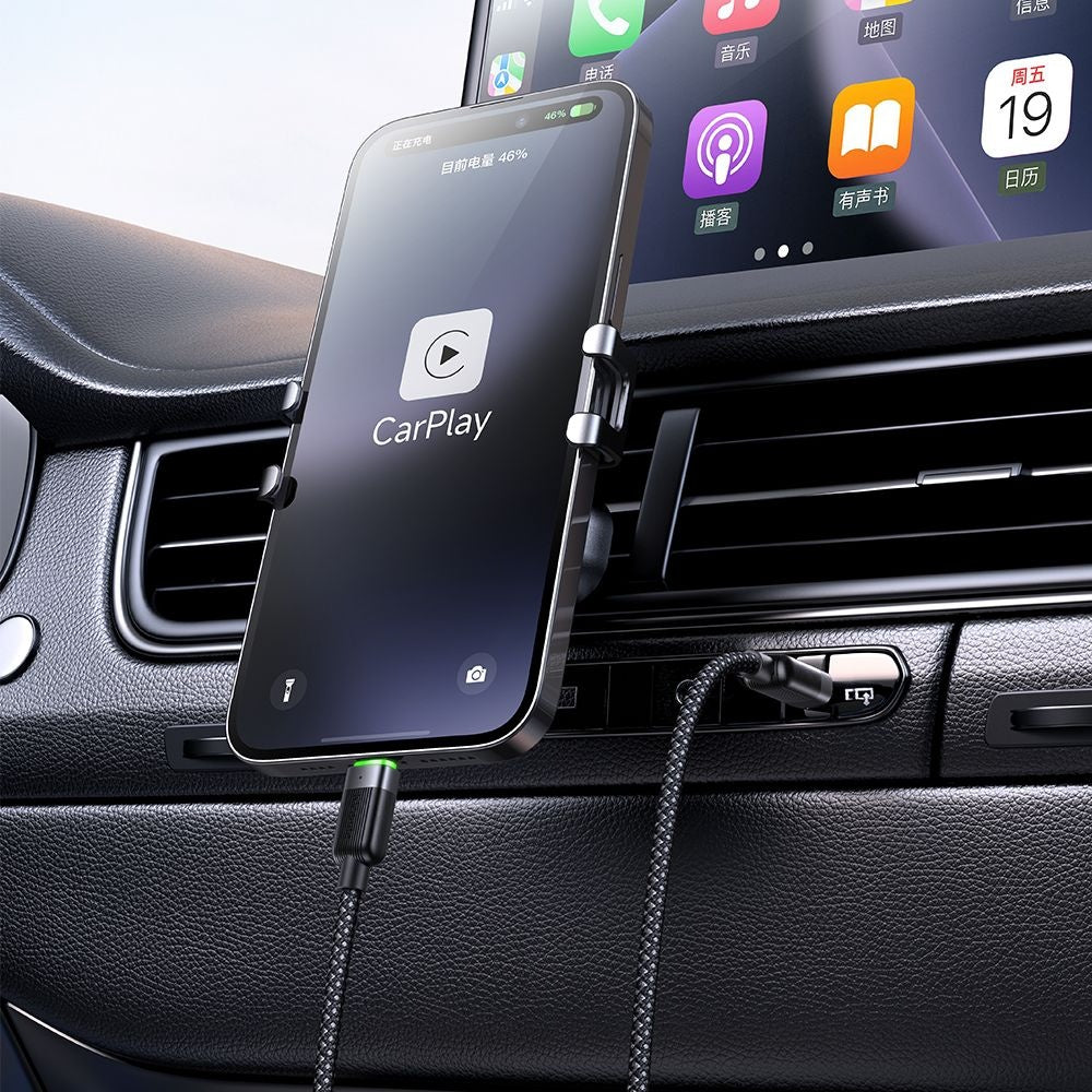 Datový a nabíjecí kabel USB-C - USB-C McDodo CA-2000 Self Winding, 60W, 1.2m, černý