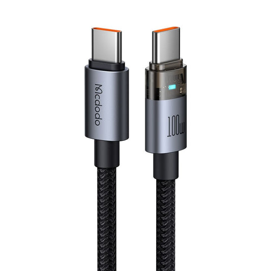 Datový a nabíjecí kabel USB-C - USB-C McDodo CA-5580, 100W, 1.2m, černý