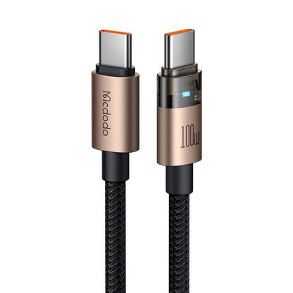 Datový a nabíjecí kabel USB-C - USB-C McDodo CA-5581, 100W, 1.2m, Zlatý