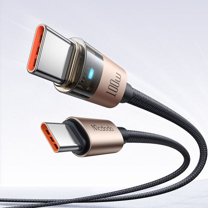 Datový a nabíjecí kabel USB-C - USB-C McDodo CA-5581, 100W, 1.2m, Zlatý