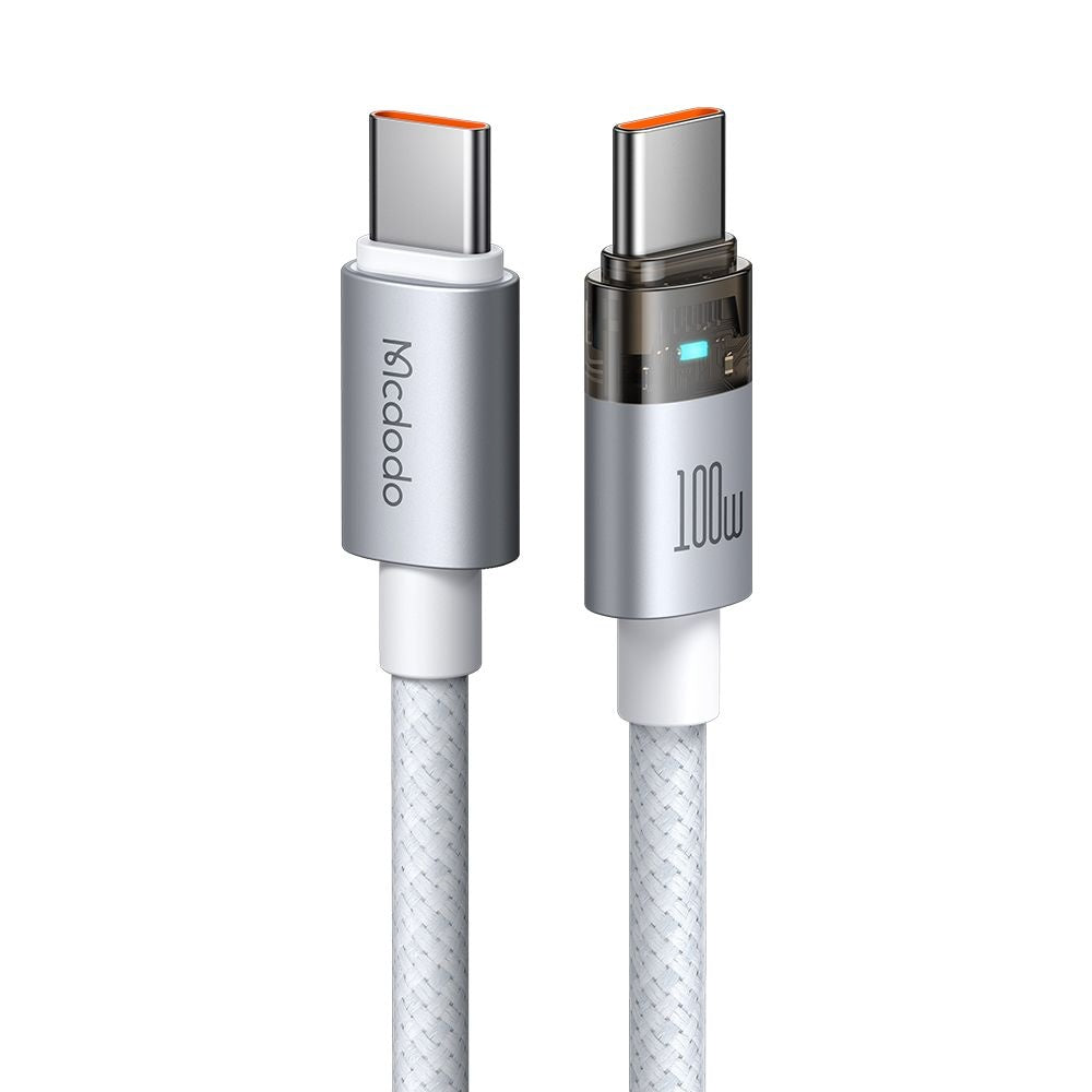 Datový a nabíjecí kabel USB-C - USB-C McDodo CA-5582, 100W, 1.2m, Bílý