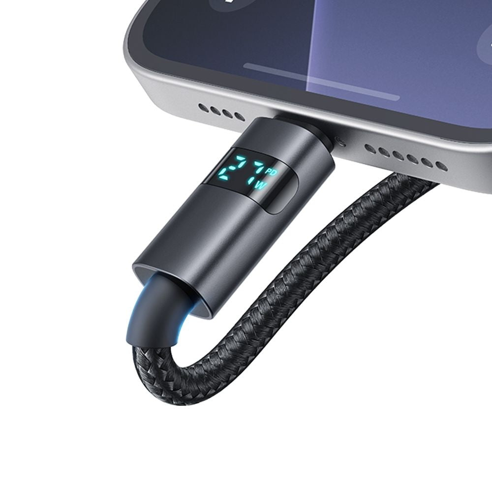 Datový a nabíjecí kabel USB-C - USB-C McDodo CA-5610 Display, 100W, 1.2m, Černý