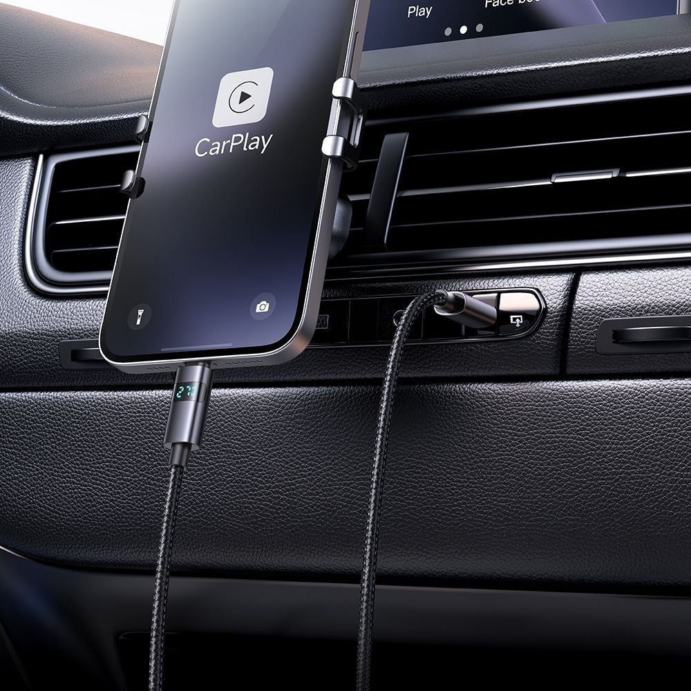 Datový a nabíjecí kabel USB-C - USB-C McDodo CA-5610 Display, 100W, 1.2m, Černý