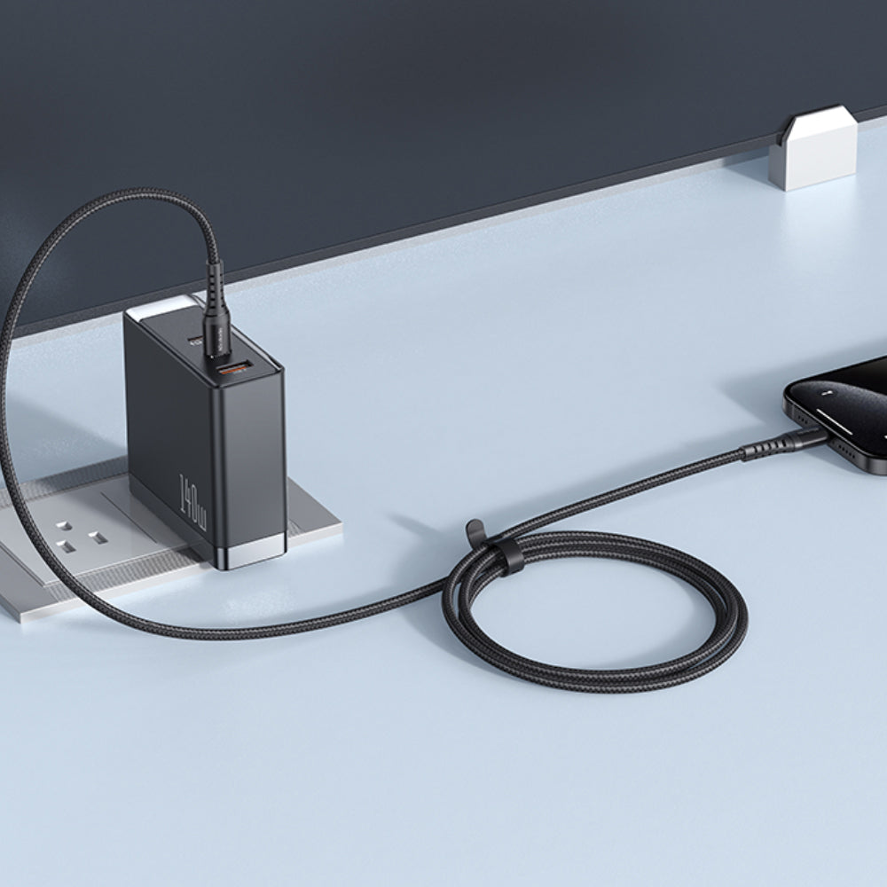 Datový a nabíjecí kabel USB-C - USB-C McDodo CA-5641, 60W, 1m, černý