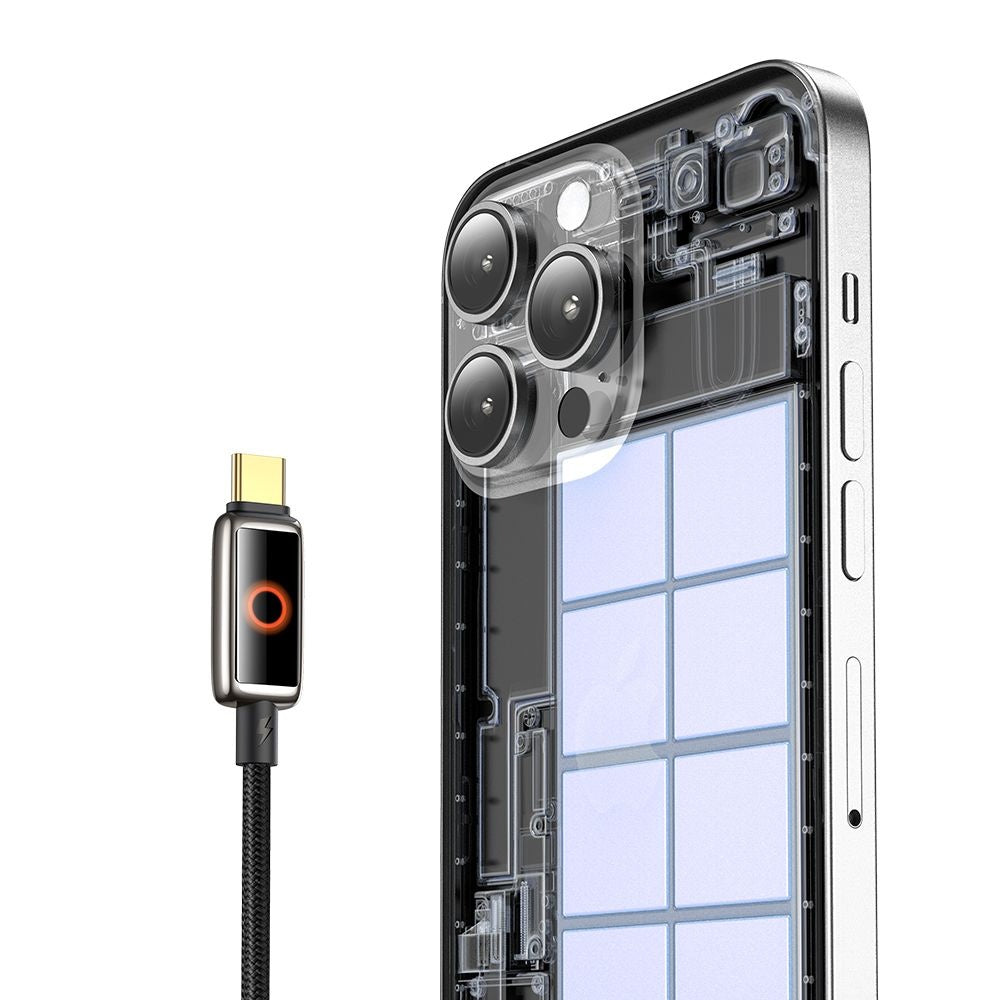 Datový a nabíjecí kabel USB-C - USB-C McDodo CA-6680 Auto Power Off, 100W, 1.2m, Černý