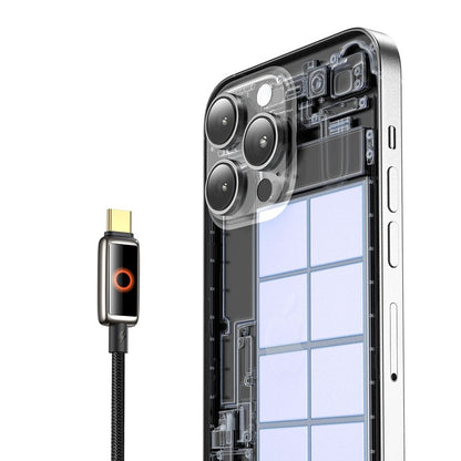 Datový a nabíjecí kabel USB-C - USB-C McDodo CA-6680 Auto Power Off, 100W, 1.2m, Černý