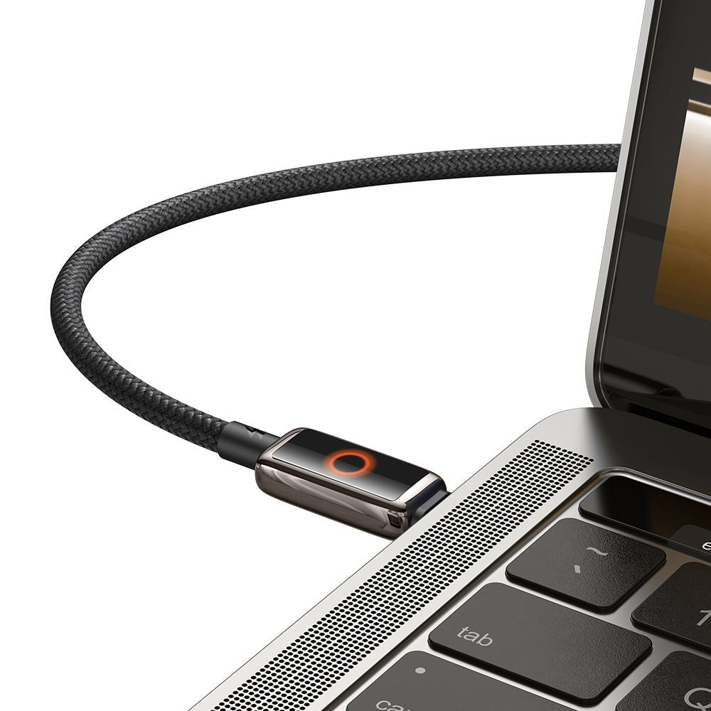 Datový a nabíjecí kabel USB-C - USB-C McDodo CA-6680 Auto Power Off, 100W, 1.2m, Černý