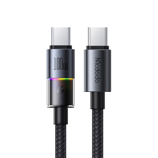 Datový a nabíjecí kabel USB-C - USB-C McDodo CA-8200 Colorful, 100W, 1.2m, Černý