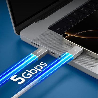 Datový a nabíjecí kabel USB-C - USB-C Spigen EB10010CC, 100W, 1m, Bílý