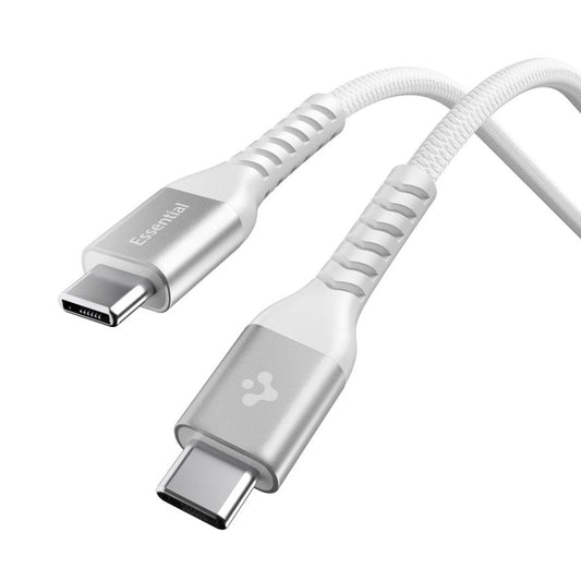 Kabel pro data a nabíjení USB-C - USB-C Spigen EB10010CCA, 100W, 1m, bílý ACA11102