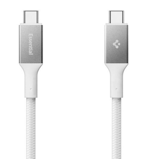 Datový a nabíjecí kabel USB-C - USB-C Spigen EB10015CC, 100W, 1.5m, Bílý ACA10420