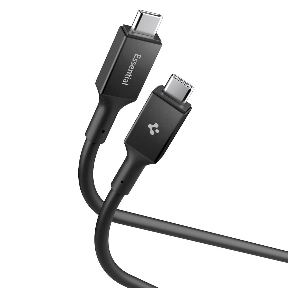 Datový a nabíjecí kabel USB-C - USB-C Spigen EB10020CC, 100W, 2m, černý