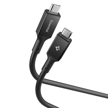 Datový a nabíjecí kabel USB-C - USB-C Spigen EB10020CC, 100W, 2m, černý