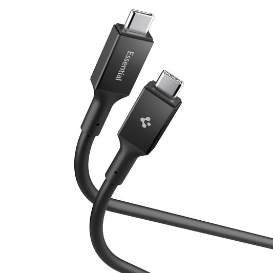 Datový a nabíjecí kabel USB-C - USB-C Spigen EB10020CC, 100W, 2m, černý