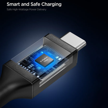 Datový a nabíjecí kabel USB-C - USB-C Spigen EB10020CC, 100W, 2m, černý