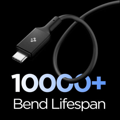 Datový a nabíjecí kabel USB-C - USB-C Spigen EB10020CC, 100W, 2m, černý