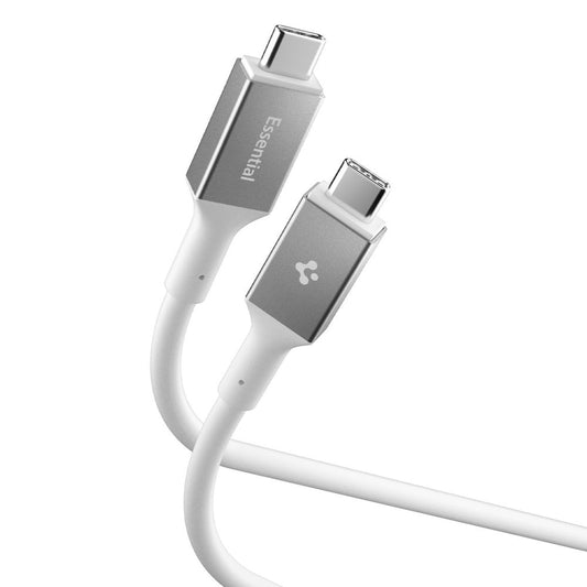 Datový a nabíjecí kabel USB-C - USB-C Spigen EB24012CC, 240W, 1.2m, bílý