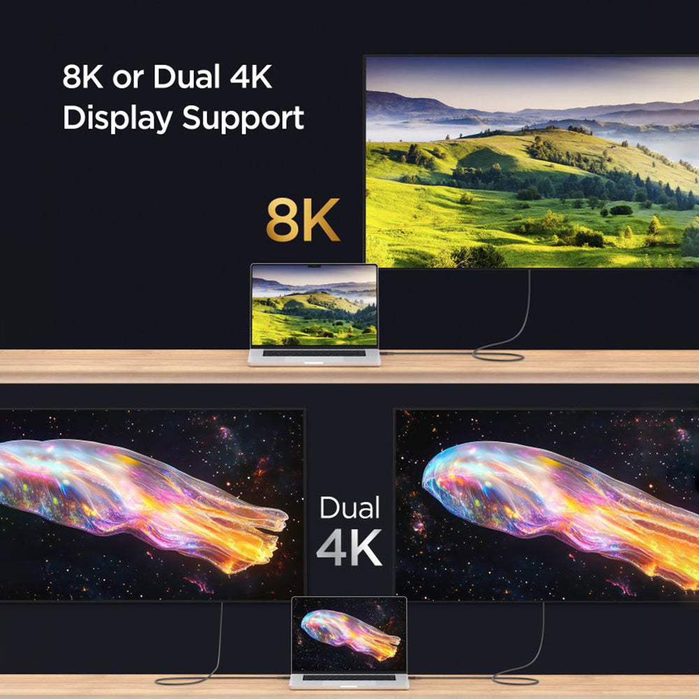 Datový a nabíjecí kabel USB-C - USB-C Spigen EB24015CC, 240W, 1.5m, Černý ACA10423