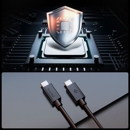 Datový a nabíjecí kabel USB-C - USB-C Spigen Essential, 60W, 2m, Černý