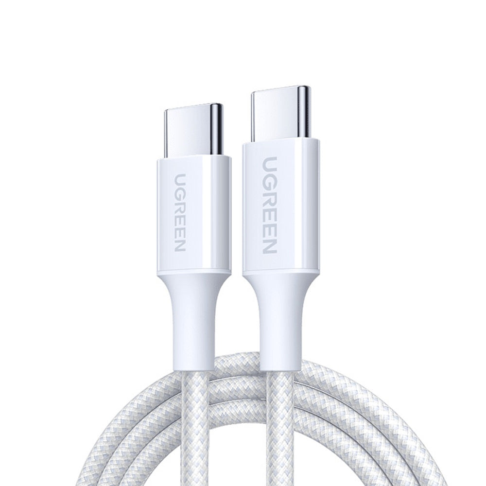 Datový a nabíjecí kabel USB-C - USB-C UGREEN L501, 60W, 1m, Bílý