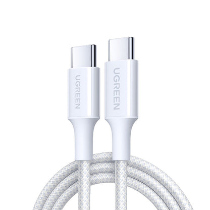 Datový a nabíjecí kabel USB-C - USB-C UGREEN L501, 60W, 1m, Bílý