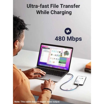 Kabel pro data a nabíjení USB-C - USB-C UGREEN L502, 100W, 1m, černý