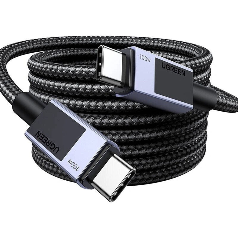 Kabel pro data a nabíjení USB-C - USB-C UGREEN L512, 100W, 1m, šedý