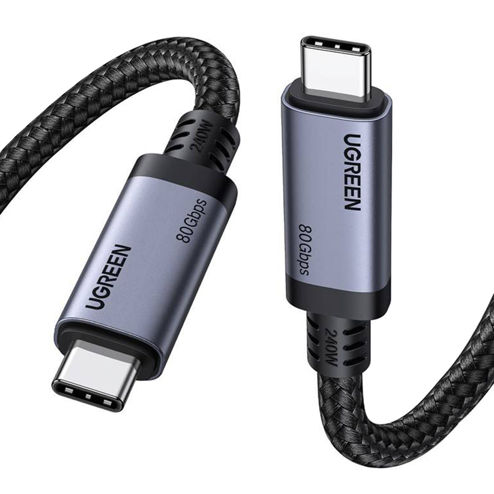 Datový a nabíjecí kabel USB-C - USB-C UGREEN L706 (65383), 240W, 1m, černý