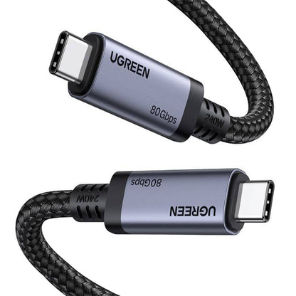 Datový a nabíjecí kabel USB-C - USB-C UGREEN L706 (65383), 240W, 1m, černý