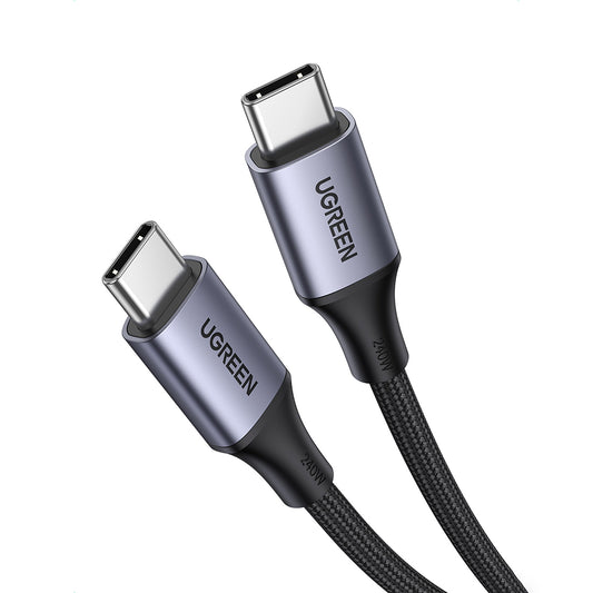 Kabel pro data a nabíjení USB-C - USB-C UGREEN US535, 240W, 1m, šedý
