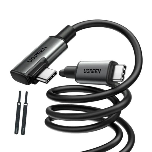 Datový a nabíjecí kabel USB-C - USB-C UGREEN US551 (90629) Angled, 60W, 5m, černý