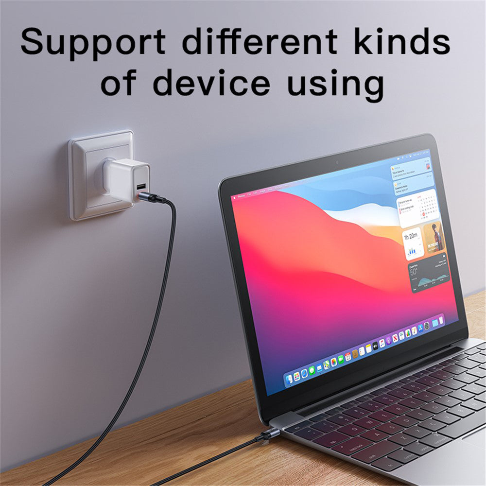 Datový a nabíjecí kabel USB-C - USB-C Yesido CA181, 60W, 1.2m, černý