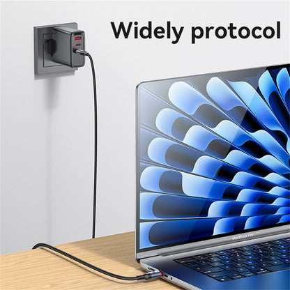 Datový a nabíjecí kabel USB-C - USB-C Yesido CA186, 240W, 2m, Černý