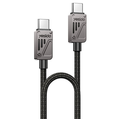 Datový a nabíjecí kabel USB-C - USB-C Yesido CA196, 60W, 1.2m, černý