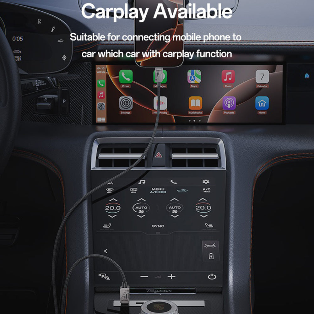 Datový a nabíjecí kabel USB-C - USB-C Yesido CA196, 60W, 1.2m, černý