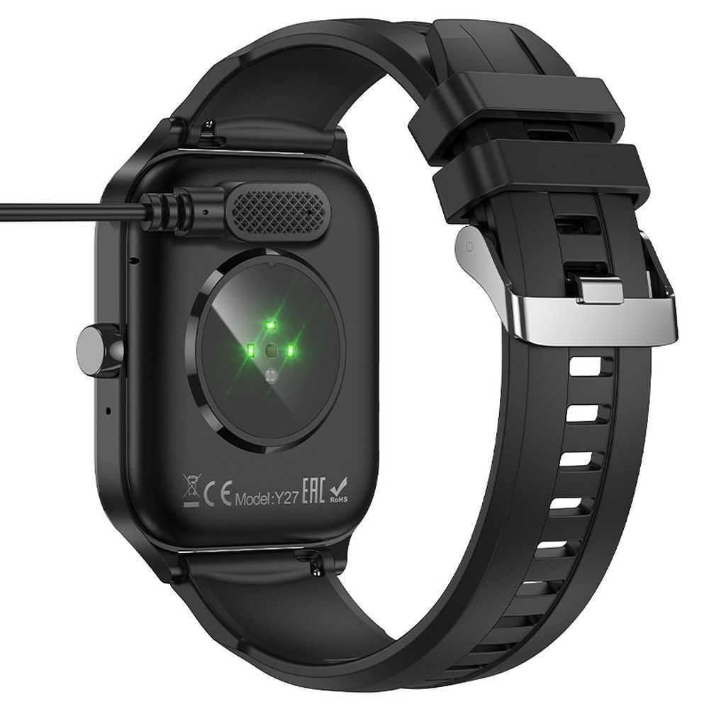 Nabíjecí kabel pro Smartwatch HOCO Y26 / Y27, USB-A, Černý