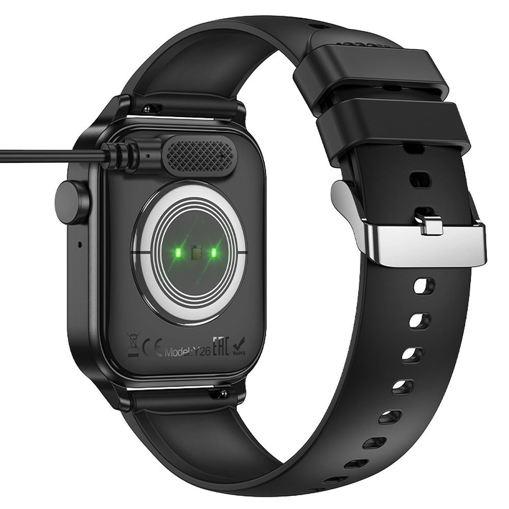 Nabíjecí kabel pro Smartwatch HOCO Y26 / Y27, USB-A, Černý