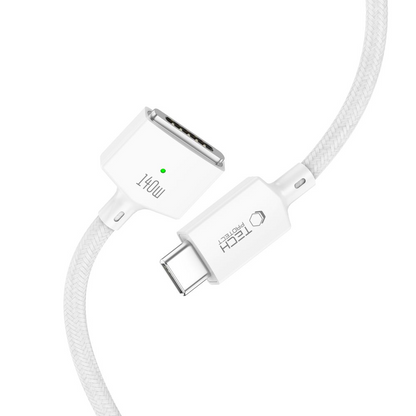 Nabíjecí kabel Tech-Protect MMC01 Ultraboost, USB-C - MagSafe 3, 140W, 2m, bílý