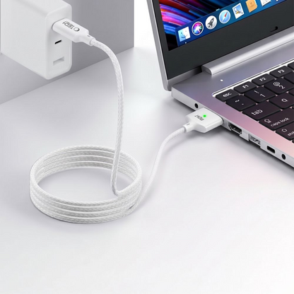 Nabíjecí kabel Tech-Protect MMC01 Ultraboost, USB-C - MagSafe 3, 140W, 2m, bílý