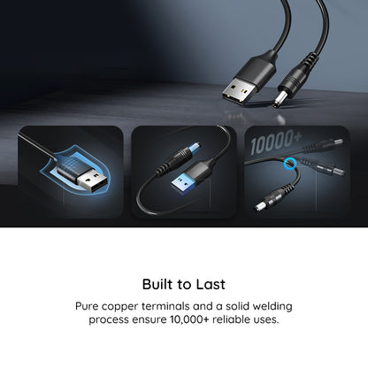 Techsuit AC21 ChargeNest Charging Cable, 1.5m, 11in1, Black