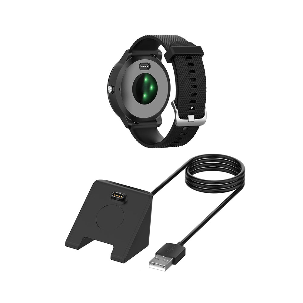 Nabíjecí kabel Techsuit TGC3 pro Garmin Fenix 5 Plus / 7X / 6X / 6 / 5, USB-A, černý