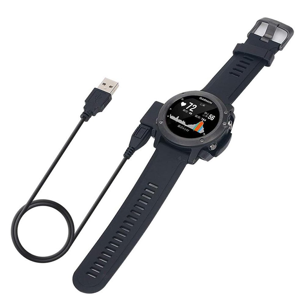 Nabíjecí kabel Techsuit TGC5 pro Garmin Fenix 3 Sapphire / 3 HR / 3, USB-A, černý