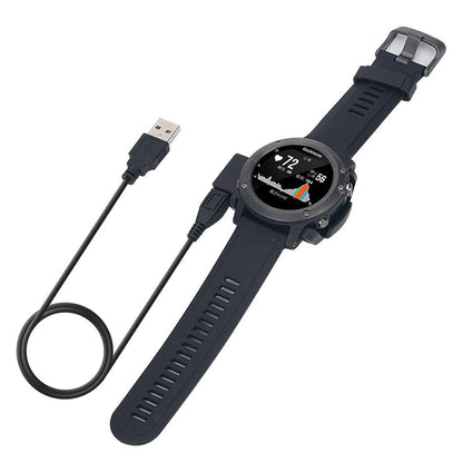 Nabíjecí kabel Techsuit TGC5 pro Garmin Fenix 3 Sapphire / 3 HR / 3, USB-A, černý